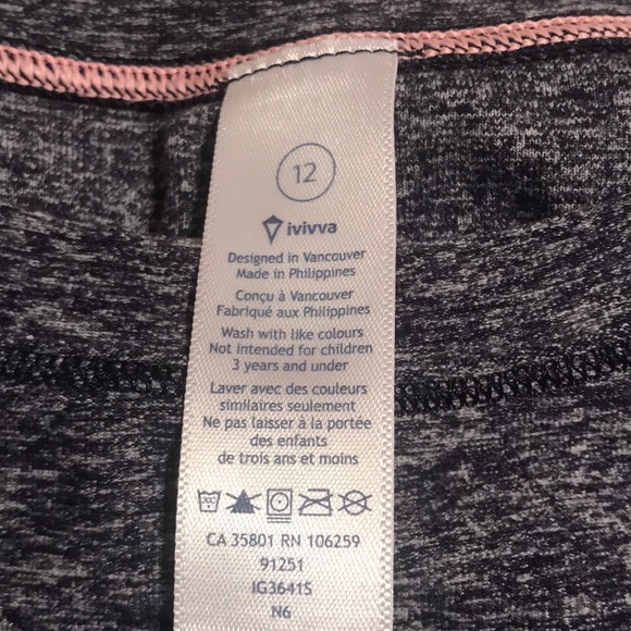 lululemon ivivva CAPTURE THE MOVEMENT SS TEE-grey - Picture 2 of 2
